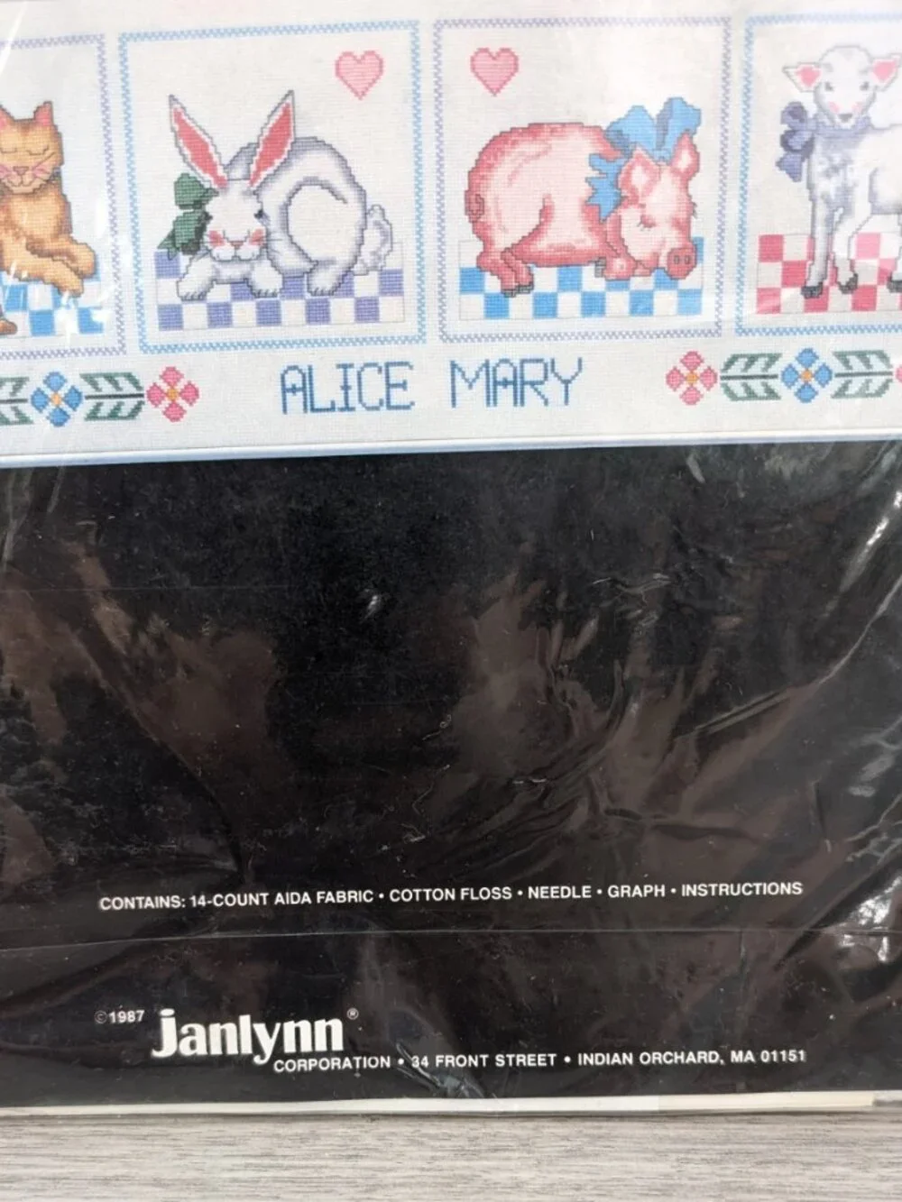 Janlynn Counted Cross Stitch French Animals Sampler 26